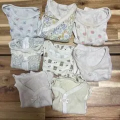 まとめ売り 子ども肌着 女の子 70cm 多色 8点セット