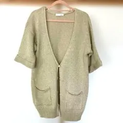 インデックス INDEX 春カーディガン 美品 ゴールド M