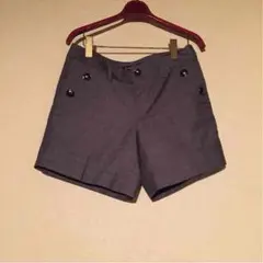 ユナイテッドアローズ ブロックチェック メタル釦 ショートパンツ 日本製