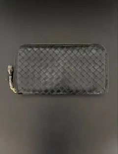 ボッテガ・ヴェネタ 黒 長財布