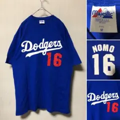 USA製 95年 NOMO 野茂 ドジャース majesticタグ Tシャツ M