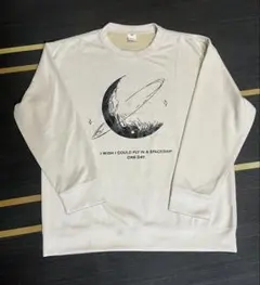 グラフィックプリント スウェット アイボリー