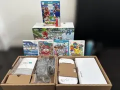 Wii U本体 すぐ遊べる　ゲームソフト4本セットWiiリモコン4本動作確認済