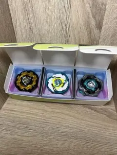 ベイブレードx中敷きセット改　クリアピンクブルーラメ