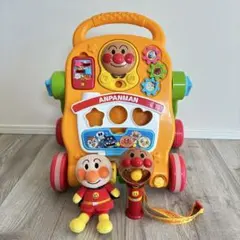 アンパンマン よくばりすくすくウォーカー ハンディファン ぬいぐるみ 3点セット