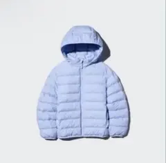 ユニクロ キッズダウン パフテックウォッシャブルパーカ 150 ライトブルー