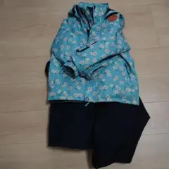 YUK 水色花柄スキーウェア 女の子【値下げしました】のサムネイル