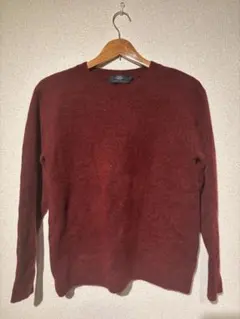 RAGEBLUE バーガンディ クルーネックセーター Lサイズ