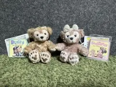 【新品】ディズニー ダッフィー＆シェリーメイ ぬいぐるみストラップ 2体セット