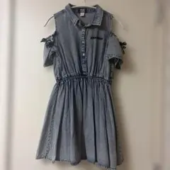 ANAP GIRL デニムワンピース 半袖 150のサムネイル