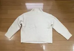 ユニクロ　ハイネックニット 長袖 オフホワイト