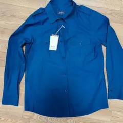 【新品】A.P.C. ミリタリーシャツ ブルー サイズMのサムネイル