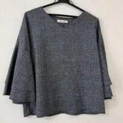 【Bou Jeloud】美品　ブージュルード　グレンチェック柄 ブラウスのサムネイル