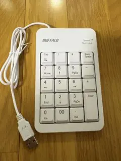 BUFFALO テンキー BSTK100 WH 有線 Tabキー付き