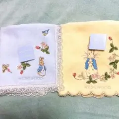 WEDGWOOD タオル PETER RABBIT タオルハンカチ 2枚　新品