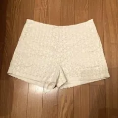 AG by aquagirl ショートパンツ　ホワイト　レース　M パンツのサムネイル