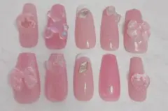 【現品】ピンクネイルチップ 量産型 かわいい