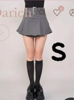 Darich ダーリッチ　ハトメベルトプリーツミニスカート