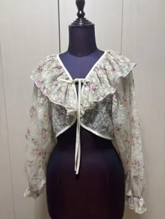 【メリージェニー】merry jennyフリル付き長袖トップス