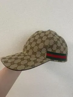 ☆美品☆GUCCI GG柄 ベースボールキャップ ベージュ シェリー Mサイズ