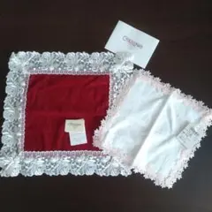 近沢レース CHikazawa タオルハンカチ(2枚セット)