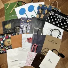 【1/31までの出品】ブランドショップ袋大中小21枚セット