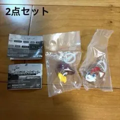 2点セット プロ野球マスコット めじるしアクセサリー クラッチ フレップ ガチャ