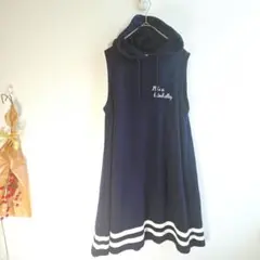 美品✨オリーブデオリーブ ノースリーブ スウェット パーカー ワンピース M