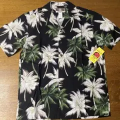 KALAHEO アロハシャツ ブラック パームツリー柄 Sサイズのサムネイル
