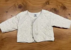 プチバトー　キルトカーディガン　74cm