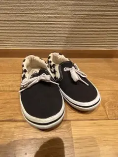 VANS チェッカー柄 キッズ スリッポン