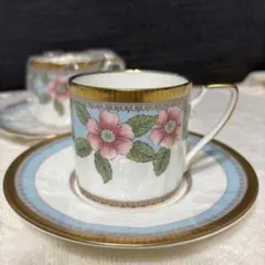 신품 미사용 MIYAO ミカサ コーヒーカップ＆ソーサー 宮尾陶器 2客セット