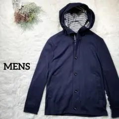 メンズ　フード付きカジュアルジャケット　ブルゾン　フルジップアップ　訳あり　M
