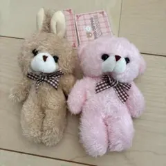 うさぎ クマ ぬいぐるみキーホルダー