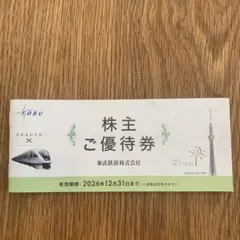 2026年最新】東武鉄道株主優待乗車証の人気アイテム - メルカリ