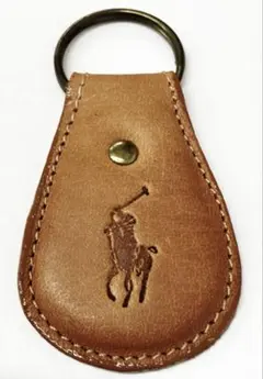 Polo ポロ・ラルフローレン レザーキーホルダー 【中古】