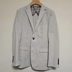 バーバリー　ブラックレーベル　春夏シアサッカージャケット　M