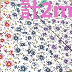 シーチング★２組限り★3色花柄セット★