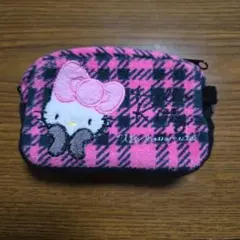 ハローキティ チェック柄ポーチ 2009年