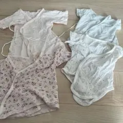 ベビー肌着 4点セット コットン　50-60 新生児　西松屋　アカチャンホンポ