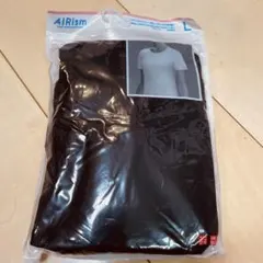 UNIQLO エアリズムコットンクルーネックT ブラック L
