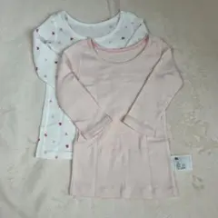 ユニクロ　コットンフライスインナーT 長袖肌着　80