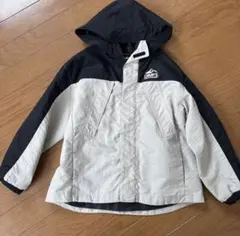 CAMP7 マウンテンパーカー キッズ 120 ブラック ベージュ