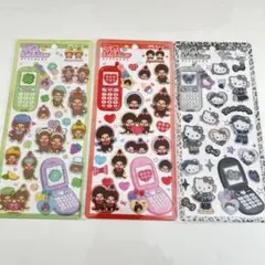 国内正規品！！平成はっぴーフォン　シールもんちっち3枚セット
