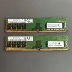 動作確認済 Samsung DDR4 メモリ 8GB×2枚セット 計16GB - メルカリ