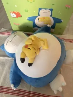 もっちりぬいぐるみ Pokemon Sleep おやすみカビゴン＆ピカチュウ