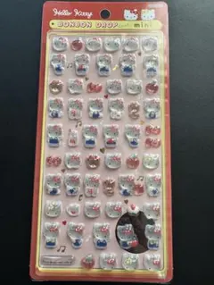 ボンボンドロップシールmini ハローキティ　赤＆サンリオ第二弾　赤・ピンク
