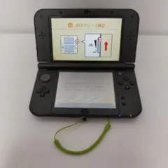 New ニンテンドー3DS LL ブラック ストラップ付き