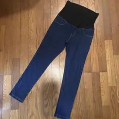 マタニティ　スキニー　デニムパンツ ハイウエスト
