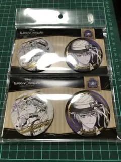 ツイステ カミオジャパン AGF 箔押し缶バッジセット アズール